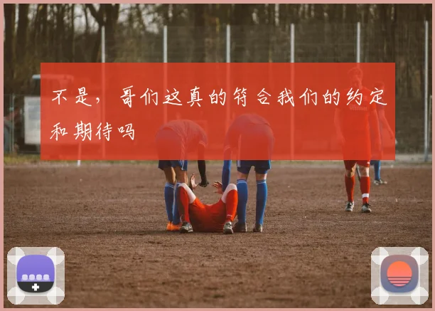 不是，哥们这真的符合我们的约定和期待吗